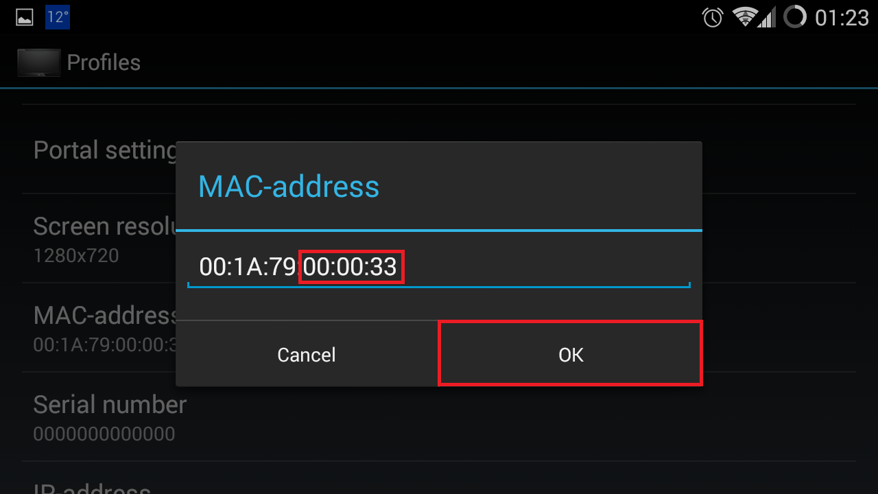 get mac numbers for iptv stalker